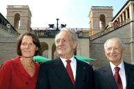 Christiane und Johannes Rau mit Werner Otto Juni 2003